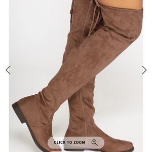 Fashion nova knee high boots size 8